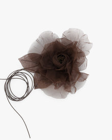 LA FLEUR MARRONE SCURO